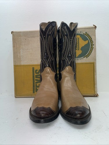 New Men’s Brown Texas Brand Cowboy Boots. 6544 11.5 11 1/2 D. 9-69