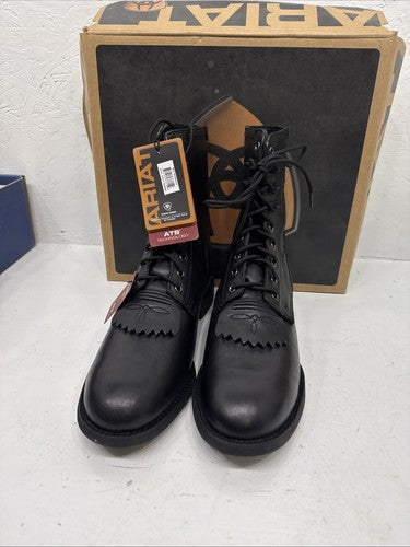 NEW Men’s black Ariat Brand boot boots. Size 8EE. 2-22.