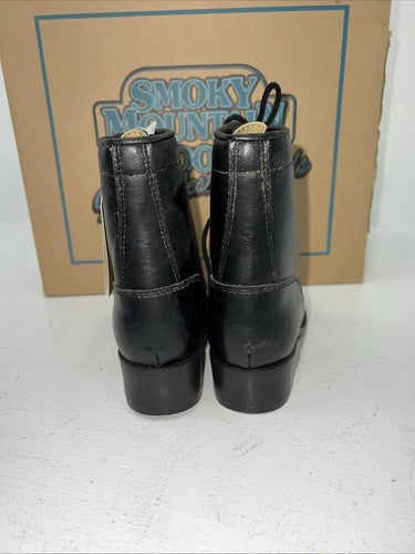 New Children’s Black Lace Up Smoky Mountain Cowboy Boots. 10. 24-38