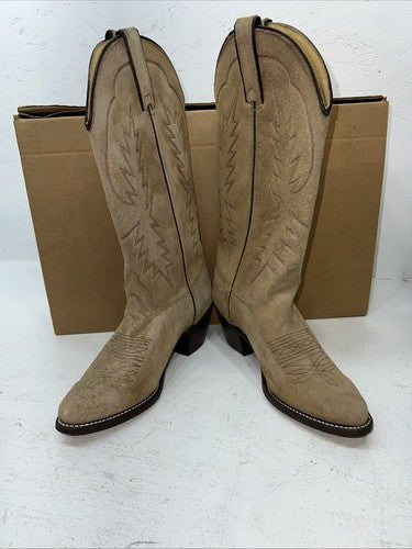 New Women’s Tan Texas Brand Cowboy Boots. 4906 7 B. 18-39
