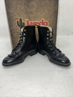 New Children’s Black Laredo Lace Up Cowboy Boots. 12 M. 24-124