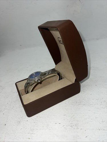 New Women’s Montana Silversmiths Silver Blue Watch. MT650 D-19