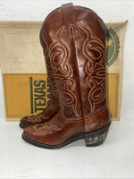 New Women’s Brown Texas Brand Cowboy Boots. L243 5.5 5 1/2 M. 20-61