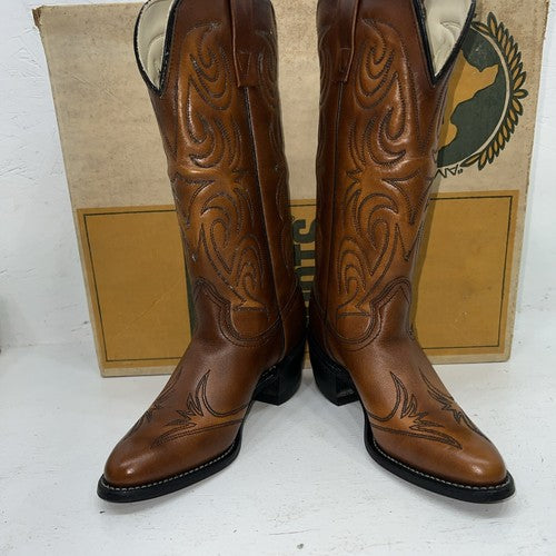 New Women’s Brown Texas Brand Cowboy Boots. L 144. 6 M. 20-69