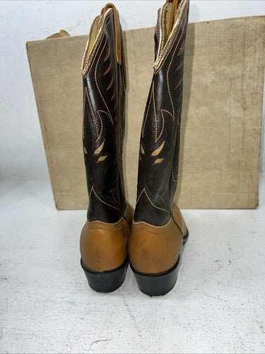 New Women’s Brown Acme Cowboy Boots. 50252 7.5 7 1/2 C. 17-18