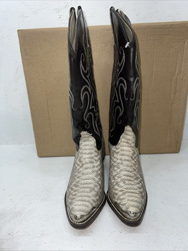 New Women’s Brown Snakeskin Capezio Cowboy Boots. L421 6 M. 19-16