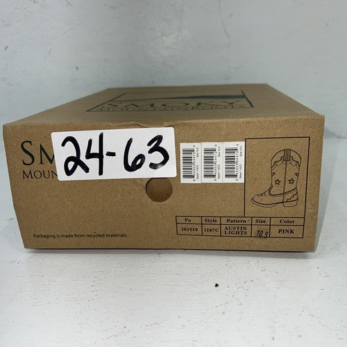 New children’s Pink Smoky Mountain Cowboy Boots. 1167c 10.5 10 1/2. 24-63