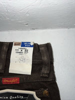 New Men’s Brown Cowboy Cut Slim Fit Wrangler Jeans. 11x32 H-5