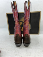 New Women’s Brown/pink Ariat Cowboy Boots. 7 B. 18-111