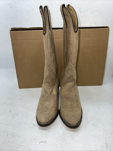 New Women’s Tan Texas Brand Cowboy Boots. 4906 7 B. 18-39