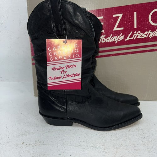 New Women’s Black Capezio Cowboy Boots. L 630 7.5 7 1/2 M. 17-47