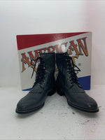 New Men’s Gray American West Cowboy Boots. 6999 13 D. 10-38