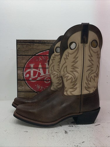 New Men’s Brown Laredo Cowboy Boots. 68321 11.5 11 1/2 E W. 9-8
