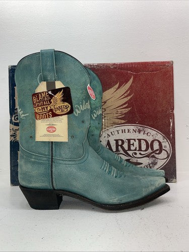 New Women’s Blue Laredo Cowboy Boots. 3127 10 M. 15-120