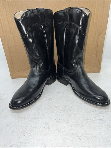 New Women’s Black Texas Brand Cowboy Boots. 4400 7.5 7 1/2 M. 17-44