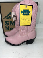 New Children’s Pink Smoky Mountain Cowboy Boots. 1058JC. 9.5 9 1/2 24-26