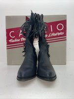 New Women’s Navy With Fringe Capezio Cowboy Boots. L 692 9 M. 15-92