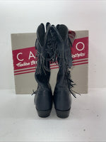 New Women’s Navy With Fringe Capezio Cowboy Boots. L 692 9 M. 15-92