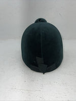 New Women’s Green Equestrian English Riding Helmet. A 264 6 7/8. 12-96