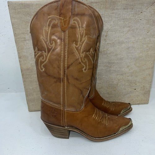 New Women’s Brown Texas Brand Cowboy Boots. S4514 5.5 5 1/2