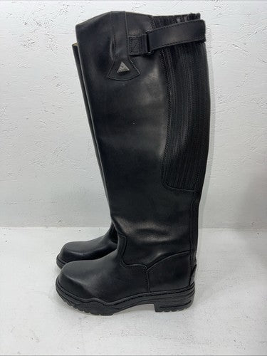 New Women’s Black Mountain Horse English Riding Boots. 307035 8 W. 12-49