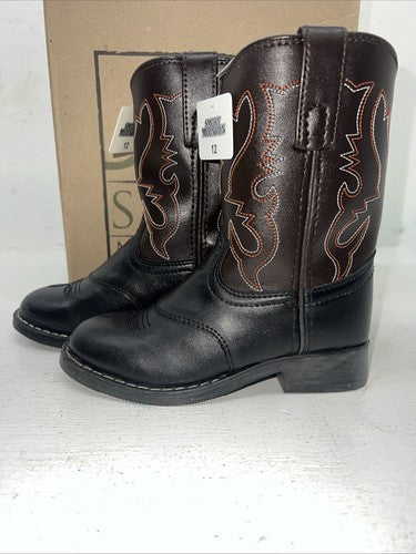 New Children’s Brown Smoky Mountain Cowboy Boots. 1110 C 12. 24-121