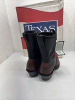 NEW Men’s Brown/black American Bootmaker Western Boot Laced Size 9m. 3-1