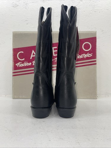 New Women’s Black Capezio Cowboy Boots. L 550 8 M. 16-87