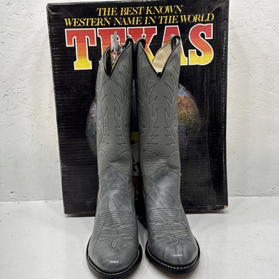 NEW Women’s Grey Texas Brand Western Cowgirl Boots. Size 8D. 2-11.