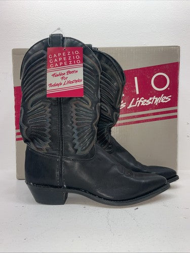 New Women’s Black Capezio Cowboy Boots. L 280 9 M. 15-93