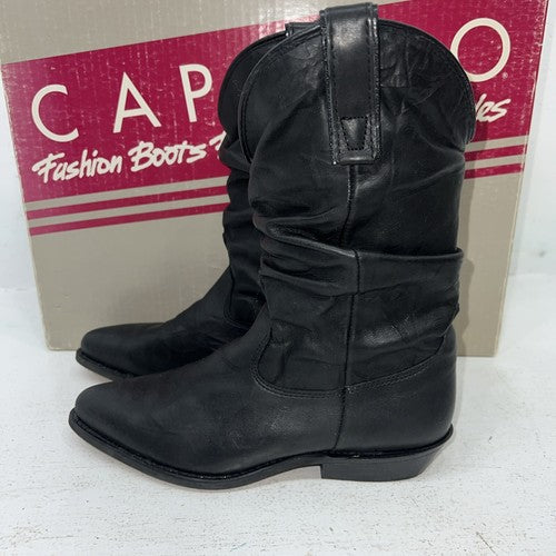 New Women’s Black Capezio Cowboy Boots. L 630 7.5 7 1/2 M. 17-47