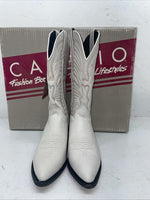 New Women’s White Capezio Cowboy Boots. L 287 7 M. 18-19