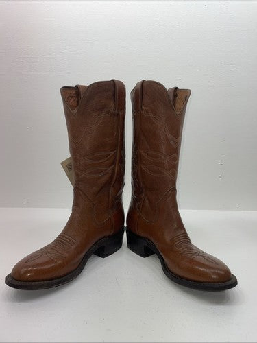 New Women’s Brown Sanders Cowboy Boots. 4060 8 B. 16-9