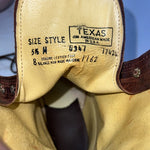 New Women’s Brown Lace Up Texas Brand Cowboy Boots. S439 5.5 5 1/2 M. 20-66