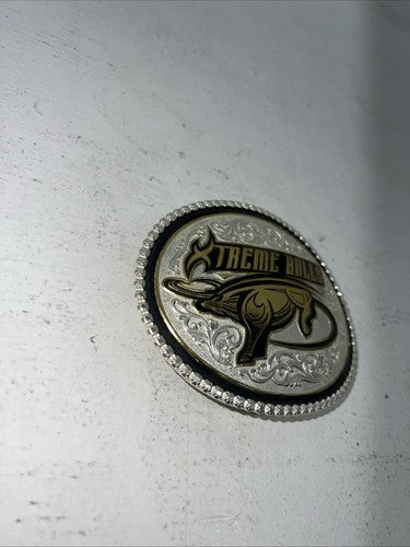New Women’s Montana Silversmiths Extreme Bulls Belt Buckle. 2117 A-107