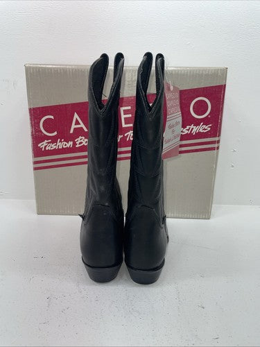 New Women’s Black Capezio Cowboy Boots. L 550 8 M. 16-51