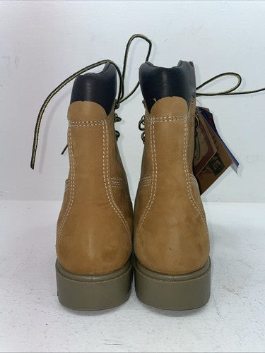 New Men’s Brown Lace Up Acme Cowboy Boots. 4366 11.5 11 1/2 E E. 9-62