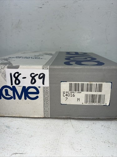 New Women’s Navy Lace Up Acme Cowboy Boots. C 4016 7 M. 18-89