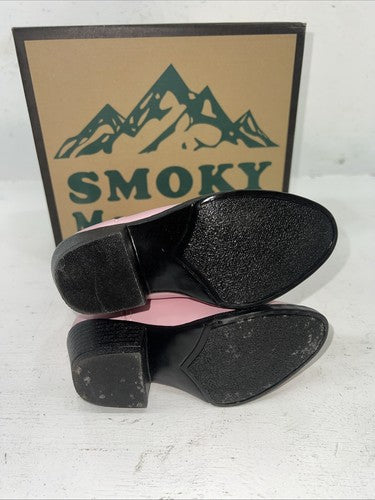 New Children’s Pink Smoky Mountain Cowboy Boots. 1058JC. 9.5 9 1/2 24-26