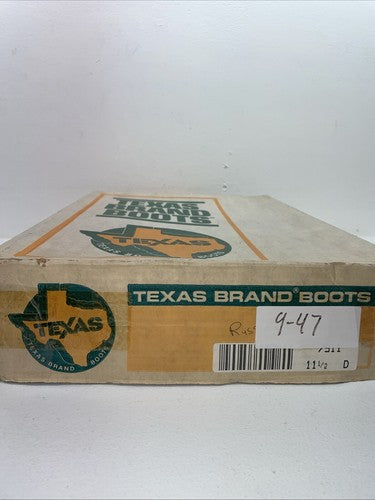 New Men’s Brown Texas Brand Cowboy Boots. 7911 11.5 11 1/2 D. 9-47