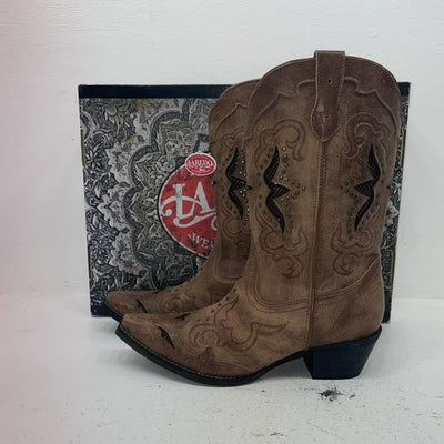 New Women’s Brown Laredo Cowboy Boots. 52145 9.5 9 1/2 M. 15-159