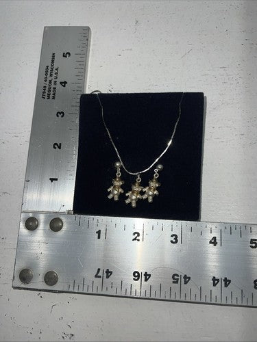New Women Montana Silversmiths Teddy Bear Jewelry Set. JS227 A-74