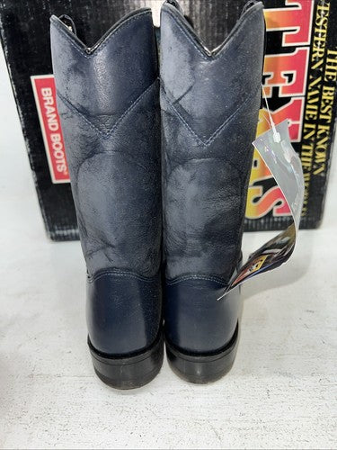 New Women’s Navy Texas Brand Cowboy Boots. 4405 7.5 7 1/2 M. 17-85