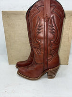 New Women’s Red Capezio Cowboy Boots. L 535 6.5 6 1/2 M. 19-67