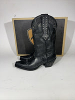 New Women’s Western Boots. Black Color Boot With Rhinestones. Size 8.5. 16-5
