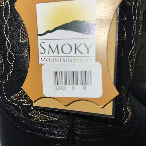 New Women’s Black Smoky Mountain Cowboy Boots. 3242 Y 6 R. 20-70