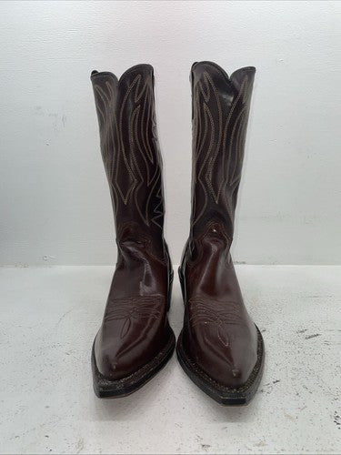 New Men’s Brown Texas Brand Cowboy Boots. 6411 11 D. 9-24