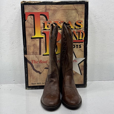 NEW Men’s Brown Texas Brand Western Boot. Size 8D. 2-12.