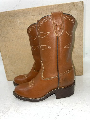 New Children’s Brown Texas Brand Cowboy Boots. 10 D. 24-46