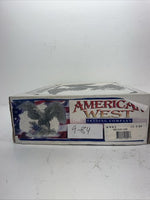 New Men’s Black Lace Up American West Cowboy Boots. 699111.5 11 1/2 E W. 9-84